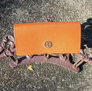 Tory Burch Eyeglass Case Large ( Orange) E-6